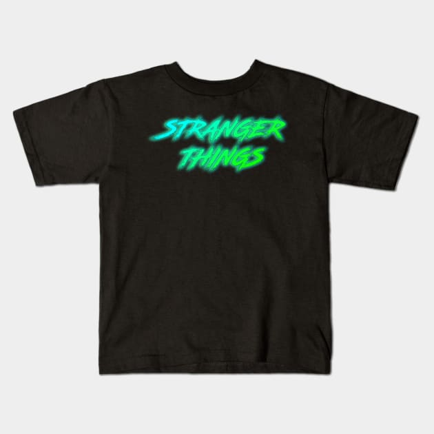 Stranger Things - Retro Neon Kids T-Shirt by Dopamine Creative